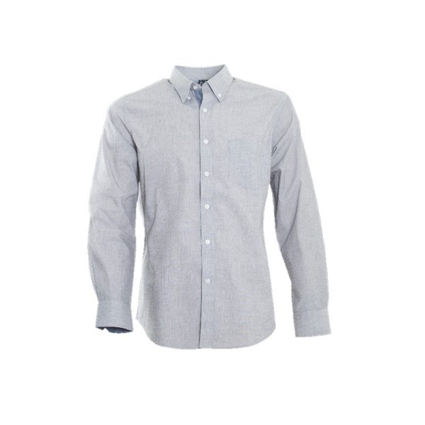 Camisa Fil A Fil Gris - Imagen 4