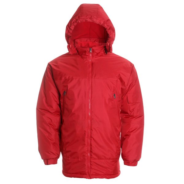 Parka Básica Hombre Rojo