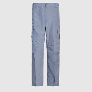 Pantalón Cargo Poplin Cintura Elasticada Gris