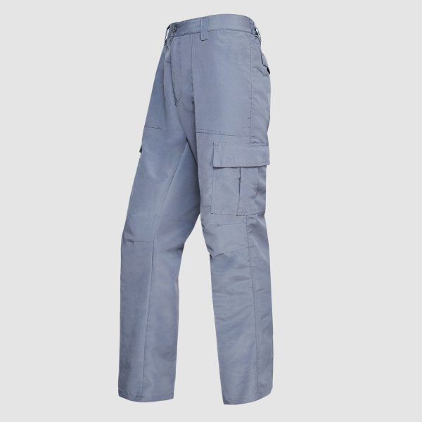 Pantalón Cargo Poplin Cintura Elasticada Gris - Imagen 2