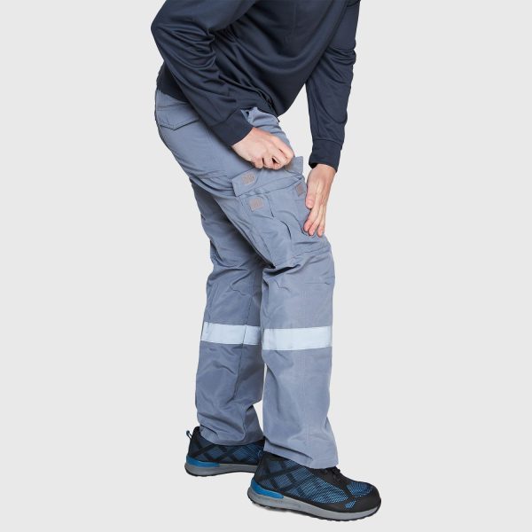 Pantalón Cargo Poplin C/Reflectante Gris - Imagen 7