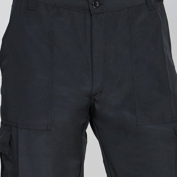 Pantalón Cargo Poplin C/Reflectante Negro - Imagen 4