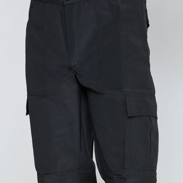 Pantalón Cargo Poplin C/Reflectante Negro - Imagen 5