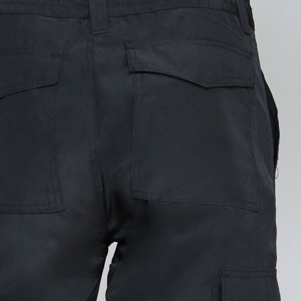 Pantalón Cargo Poplin C/Reflectante Negro - Imagen 6