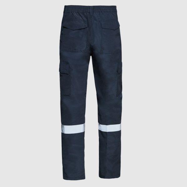 Pantalón Cargo Poplin C/Reflectante Azul - Imagen 3