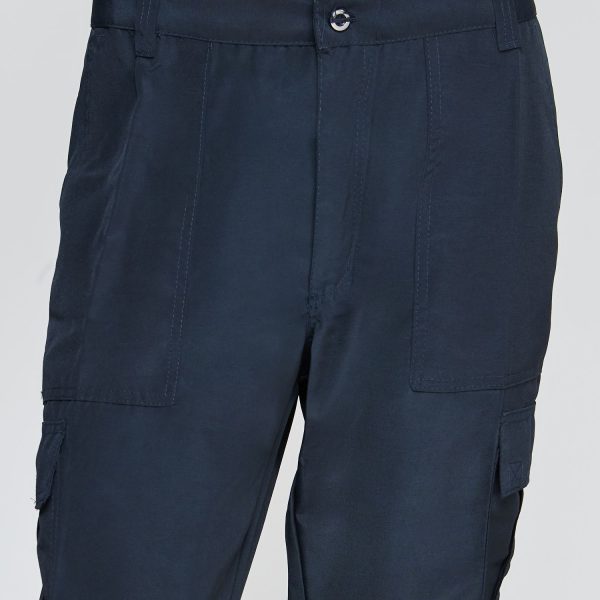 Pantalón Cargo Poplin C/Reflectante Azul - Imagen 4