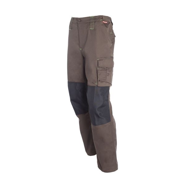 Pantalón Cargo Con Refuerzo Hombre T/C 80/20 Café Oscuro - Imagen 2