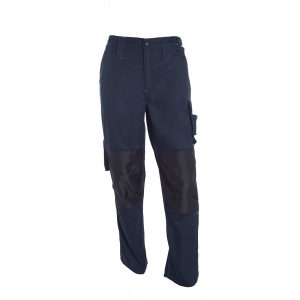 Pantalón Cargo Con Refuerzo Hombre T/C 80/20 Azul