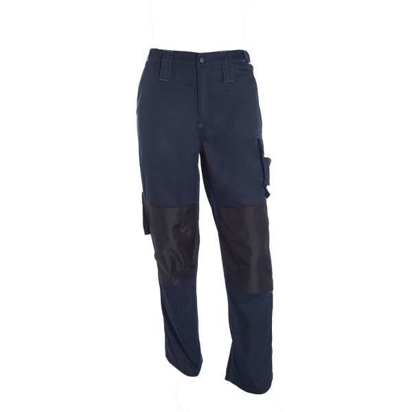 Pantalón Cargo Con Refuerzo Hombre T/C 80/20 Azul