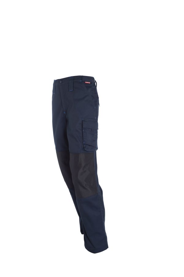Pantalón Cargo Con Refuerzo Hombre T/C 80/20 Azul - Imagen 2