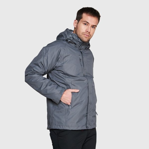 Parka Técnico 3X1 Corcovado Hombre o Mujer Gris - Imagen 2