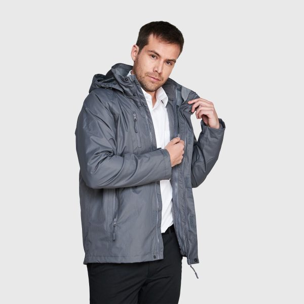 Parka Técnico 3X1 Corcovado Hombre o Mujer Gris - Imagen 3