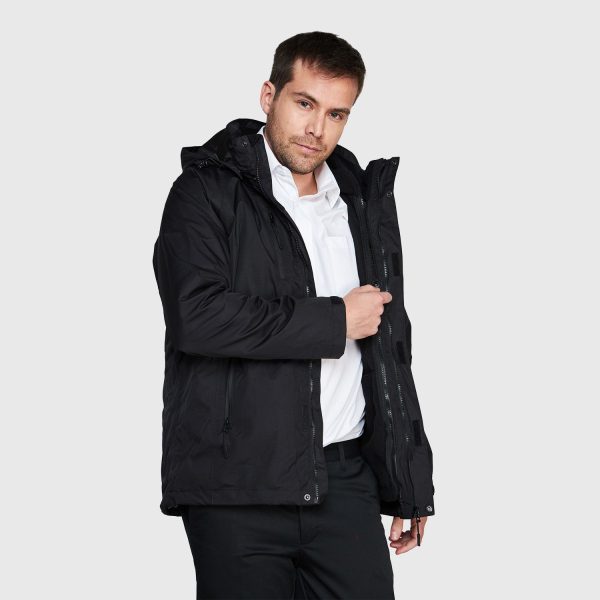 Parka Técnico 3X1 Corcovado Hombre o Mujer Negro - Imagen 3