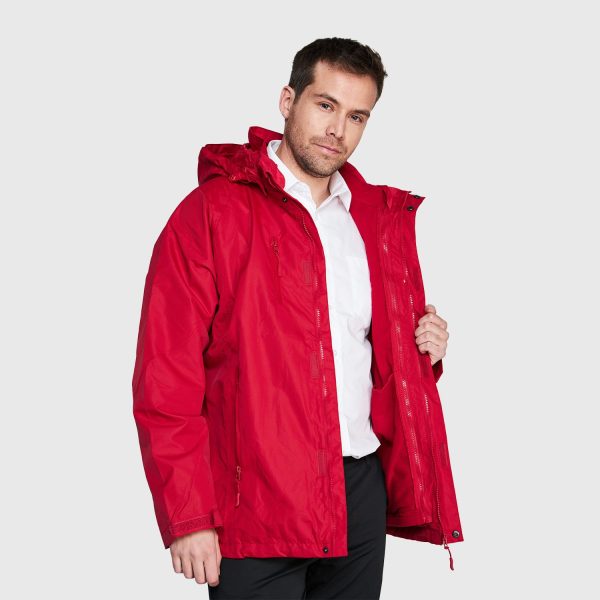 Parka Técnico 3X1 Corcovado Hombre - Mujer Rojo - Imagen 2