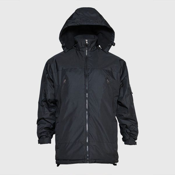 Parka Básica Hombre Negro