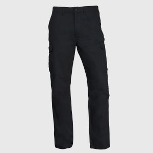 Pantalon Cargo Gabardina Hombre Negro