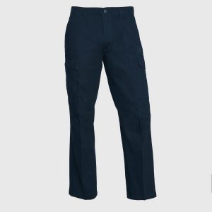 Pantalon Cargo Gabardina Hombre Azul