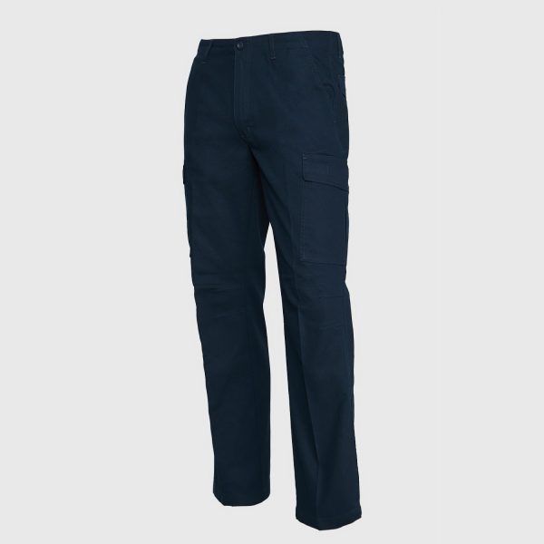 Pantalon Cargo Gabardina Hombre Azul - Imagen 3
