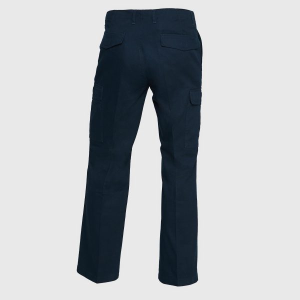 Pantalon Cargo Gabardina Hombre Azul - Imagen 4