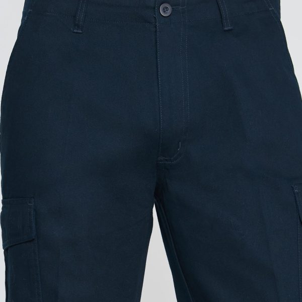 Pantalon Cargo Gabardina Hombre Azul - Imagen 5