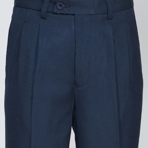 Pantalon Poly-Rayon Hombre Azul Marino - Imagen 4