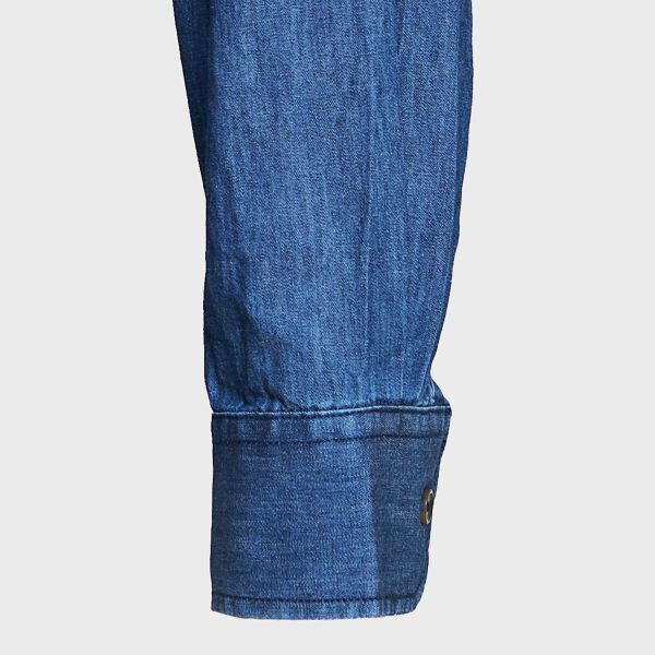 Camisa Denim Comfort 100% Algodón Azul Demin - Imagen 5