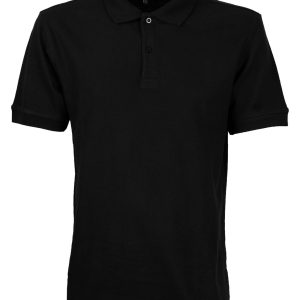 Polera Pique Hombre 80/20 M/C Negro