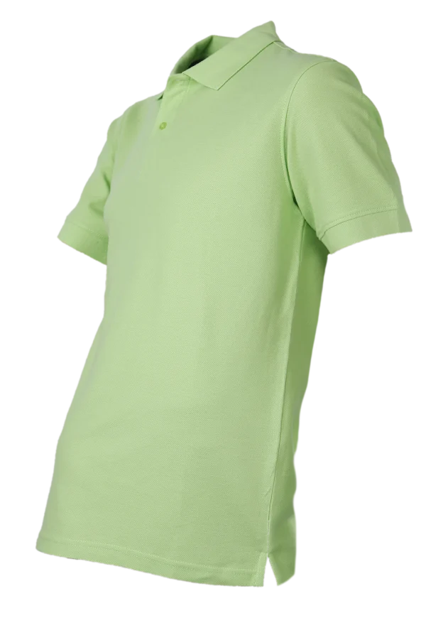 Polera Pique Hombre 80/20 M/C Verde Pistacho - Imagen 2