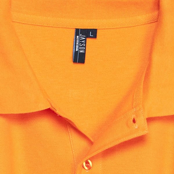 Polera Pique Hombre 80/20 M/C Naranjo Claro - Imagen 4