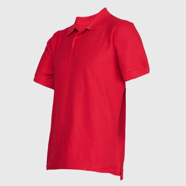 Polera Pique Hombre 80/20 M/C Rojo - Imagen 2
