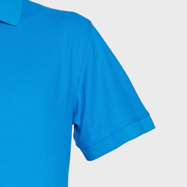 Polera Pique Hombre 80/20 M/C Azul Rey - Imagen 5