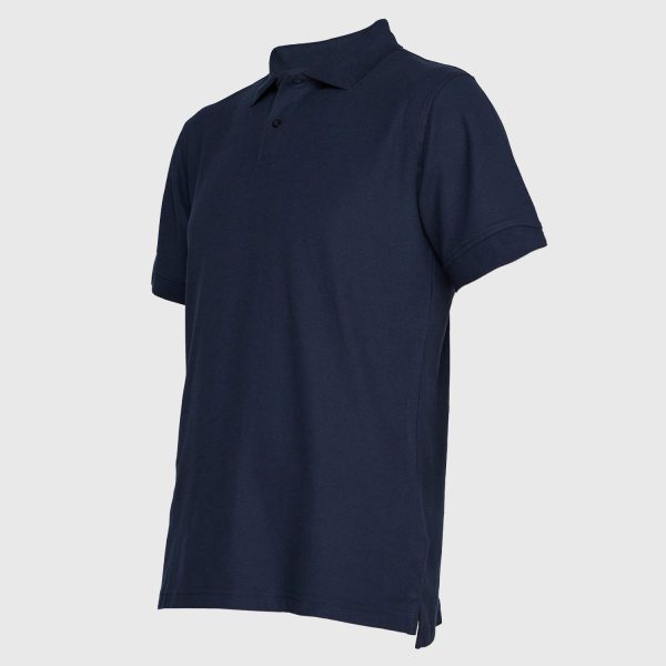 Polera Pique Hombre 80/20 M/C Azul Marino - Imagen 2
