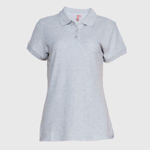 Polera Pique Mujer 80/20 M/C Gris Pizarra