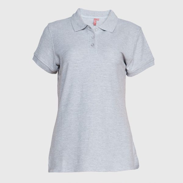 Polera Pique Mujer 80/20 M/C Gris Pizarra