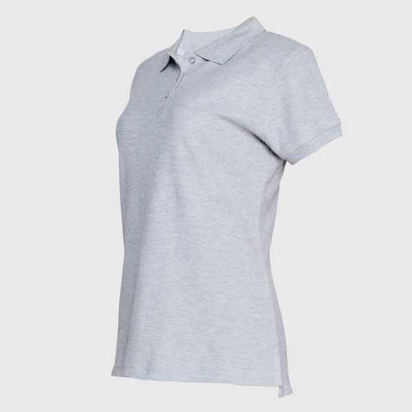 Polera Pique Mujer 80/20 M/C Gris Pizarra - Imagen 2