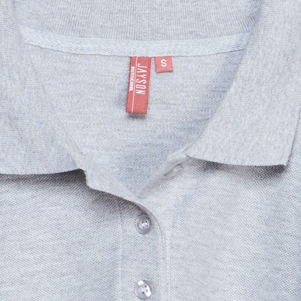 Polera Pique Mujer 80/20 M/C Gris Pizarra - Imagen 4