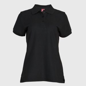 Polera Pique Mujer 80/20 M/C Negro