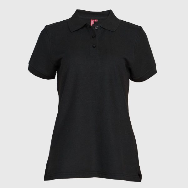 Polera Pique Mujer 80/20 M/C Negro