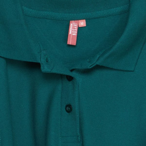 Polera Pique Mujer 80/20 M/C Verde Petróleo - Imagen 4