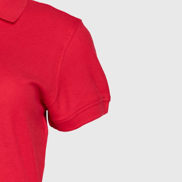 Polera Pique Mujer 80/20 M/C Rojo - Imagen 5