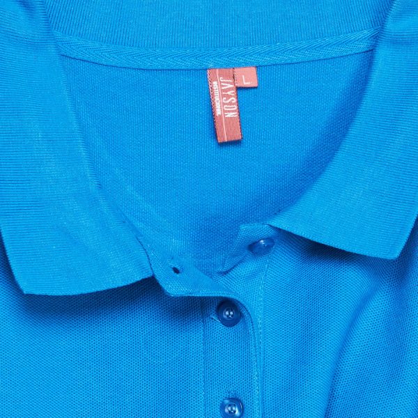 Polera Pique Mujer 80/20 M/C Azul Rey - Imagen 4