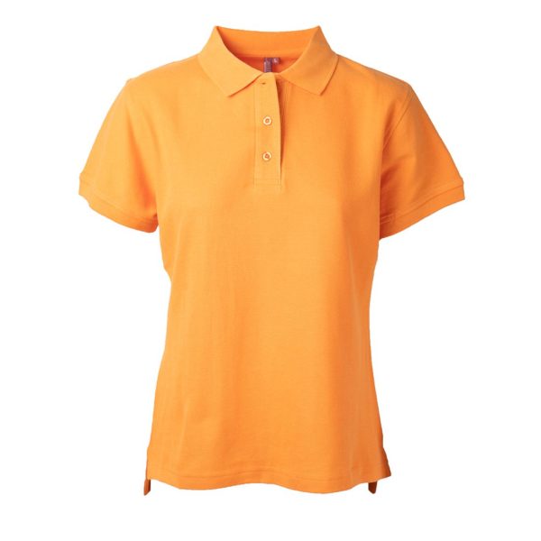 Polera Pique Mujer 80/20 M/C Naranjo Claro