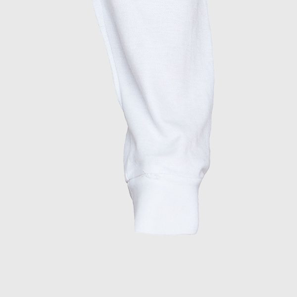 Polera Pique Hombre 80/20 M/L Blanco - Imagen 4