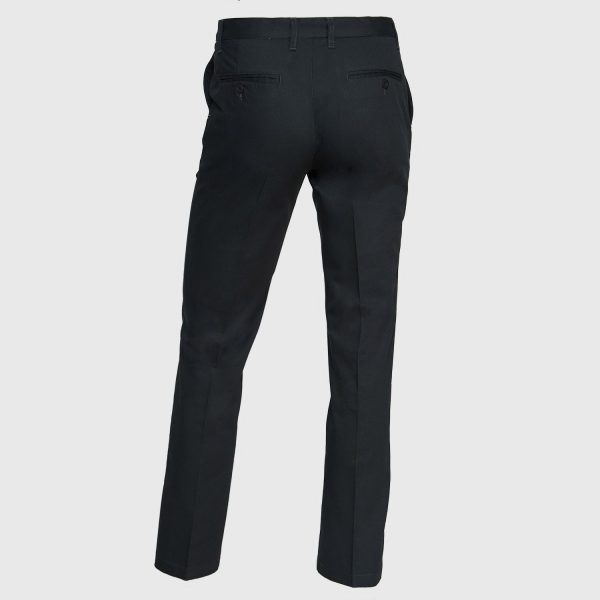 Pantalon Gabardina Hombre S/Pinzas Negro - Imagen 4
