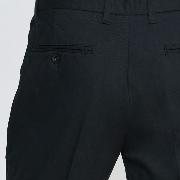 Pantalon Gabardina Hombre S/Pinzas Negro - Imagen 7