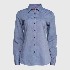 Blusa Fil A Fil Mujer Azul