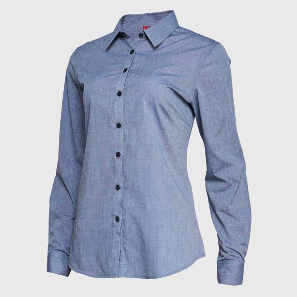 Blusa Fil A Fil Mujer Azul - Imagen 2