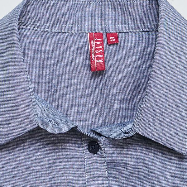 Blusa Fil A Fil Mujer Azul - Imagen 4