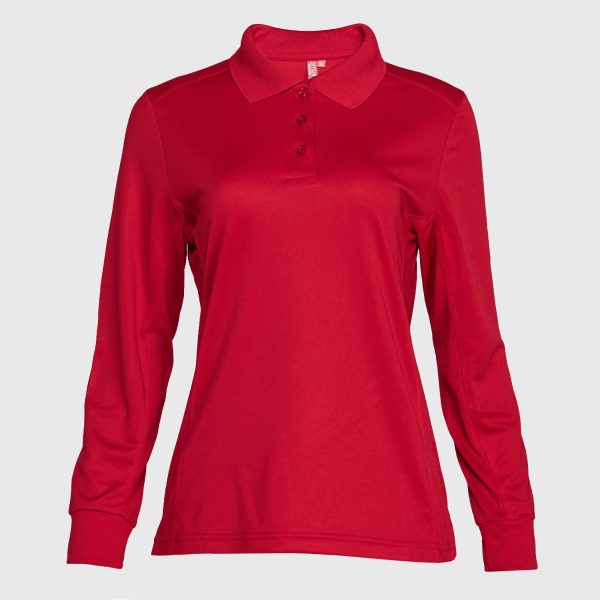 Polera Dry Fit Mujer Rojo