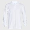 Polera Pique T/C Ml Hombre Blanco